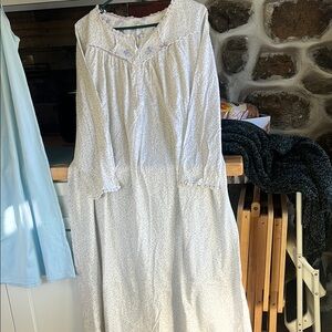 White Embellished Ruffled Gown